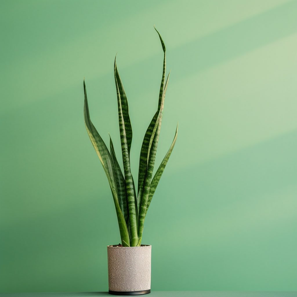 plantas para interiores con poca luz - Planta serpiente