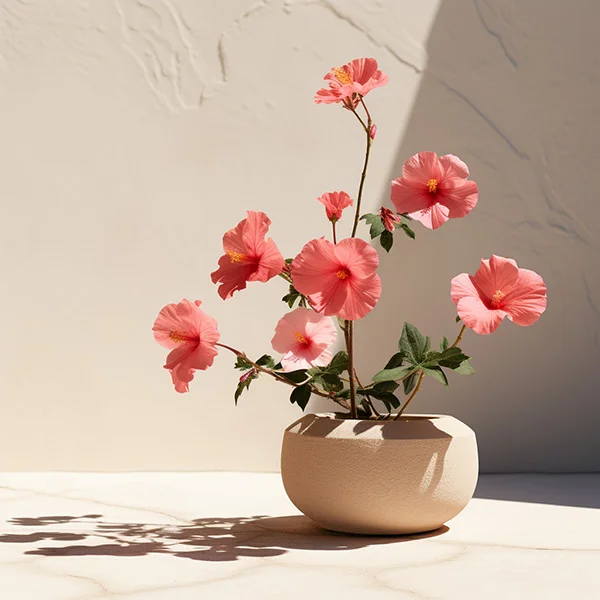 hibisco con flores
