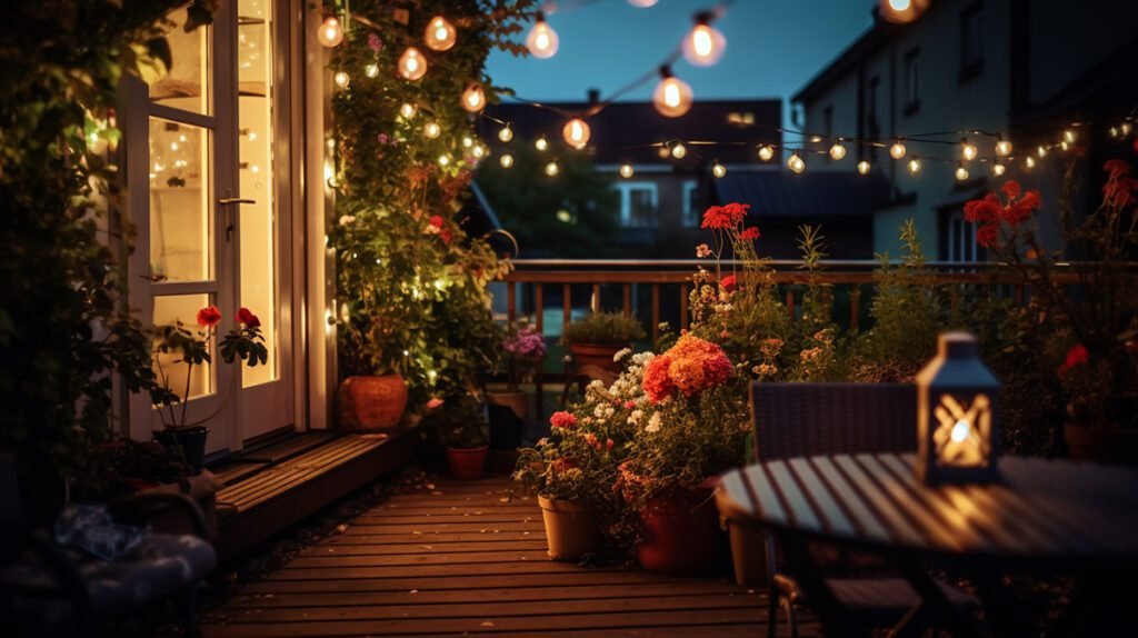 iluminación terraza pequeña