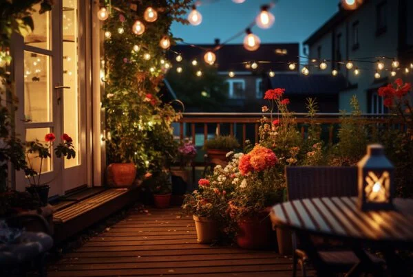 iluminación terraza pequeña