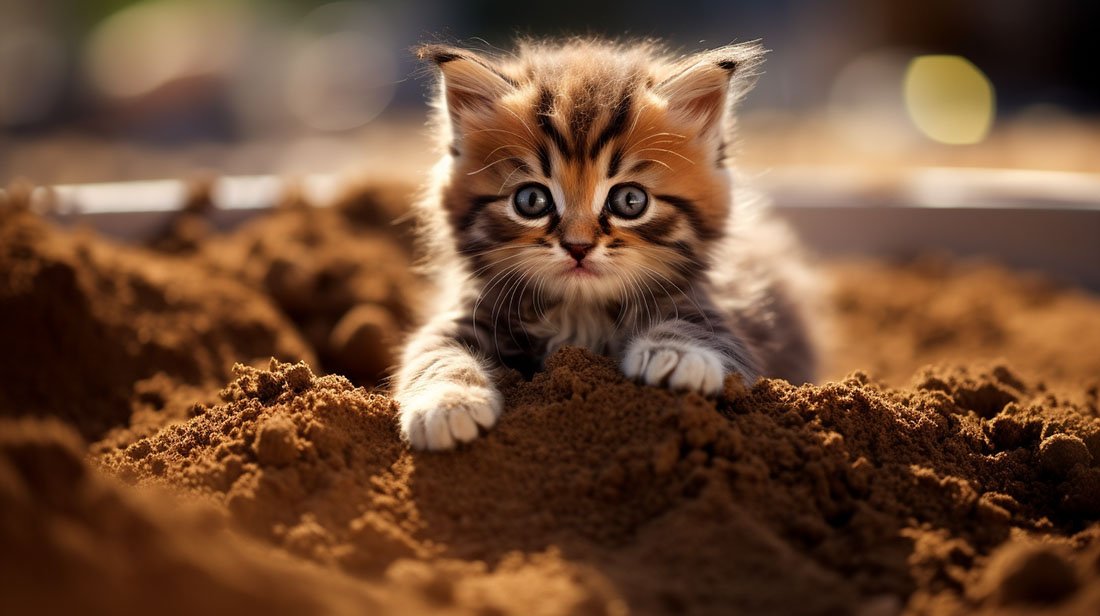 arenero gatito