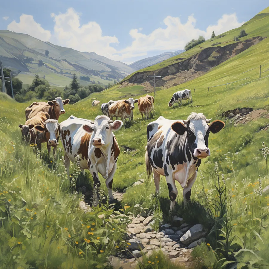 vacas en pasto