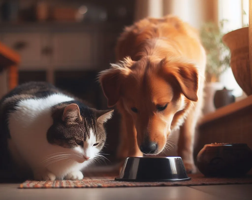 nutrición natural casera de perros y gatos perro comiendo
