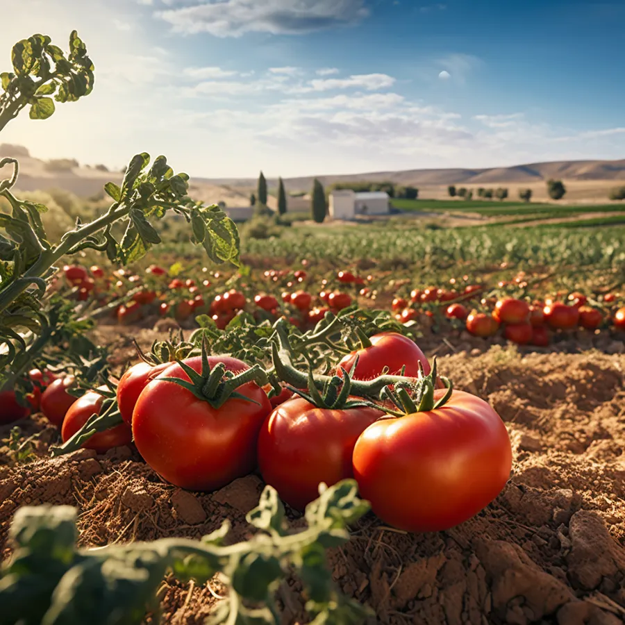 tomates en campo