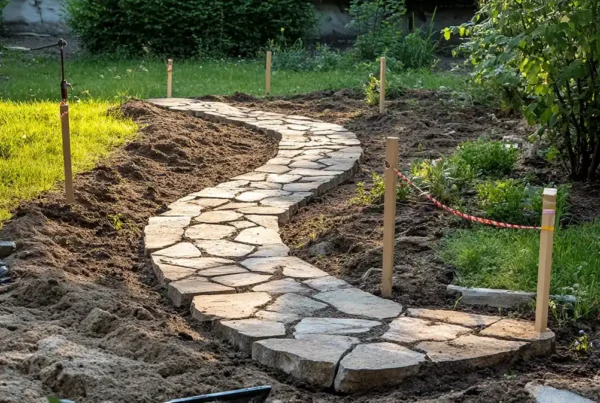 Cómo hacer un camino de piedras en el jardín